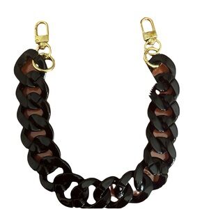 Black and Gold Chain Strap